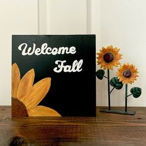“Welcome Fall” Wood Art